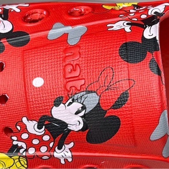 Disney Red Minnie Mouse Native Shoes Jeffersons Size 9 - Picture 8 of 12